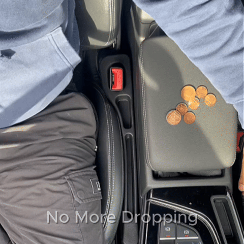 Car Seat Gap Filler 2-Pack - Premium Leather Side Pocket Organizer for All Vehicles